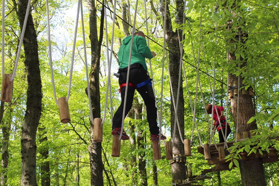 Les quilles du Parcours Rouge